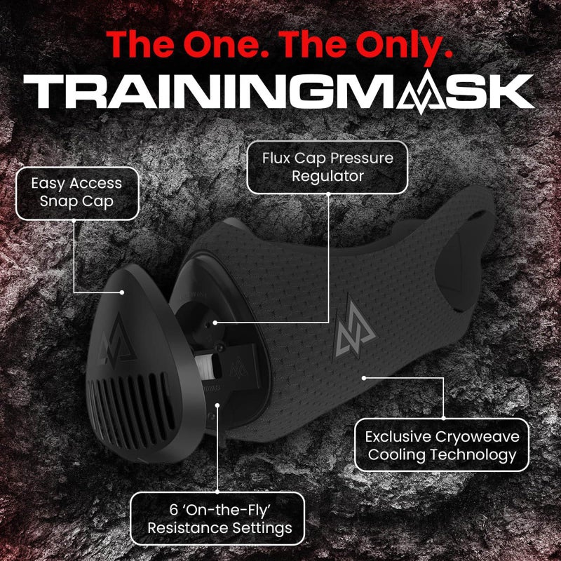 TRAININGMASK 3.0 - Elevation Training Mask 3.0 - Stamina  Performance  Altitude Running Mask  Clinically Proven & Patented (Medium) - Image 2